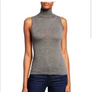 100% Cashmere Sleveless Turtleneck Sweater
